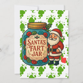 Santa-Windglas Lustiges Weihnachten