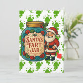 Santa-Windglas Lustiges Weihnachten (Stehend Vorderseite)