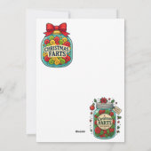 Santa-Windglas Lustiges Weihnachten (Rückseite)
