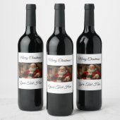 Santa Wine Bottle Label Weinetikett (Flaschen)