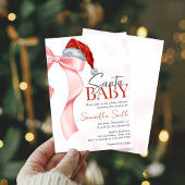 Santa Winter Baby Dusche Einladung