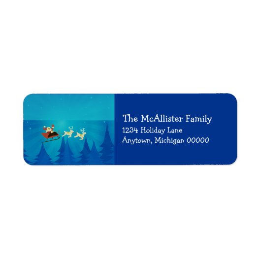 Santa Winter Scene Address Labels (Vorne)