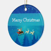 Santa Winter Szene Ornament (Links)