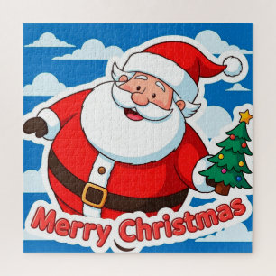 Santa Winzige Baum Szene für gemütlichen Urlaub Fa Puzzle