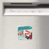 Santa wird dir einen Pyrex-Magneten bringen Magnet (In Situ (Geschirrspüler))