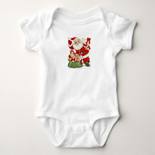 Santa With Christmas Cheer Baby Tee