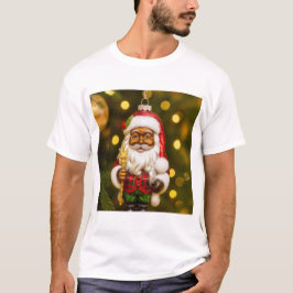 Santa with Cookie Holiday Joy T-Shirt
