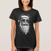 Santa With Sungles Christmas Xmas For Men Boys T-Shirt (Vorderseite)