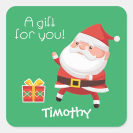 Santa Wonders Naughty oder Nice? Aufkleber