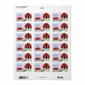 Santa-Workshop Adressaufkleber (Vorne)