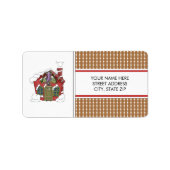 Santa Workshop-Adresse Mailing-Labels Adressaufkleber (Vorne)