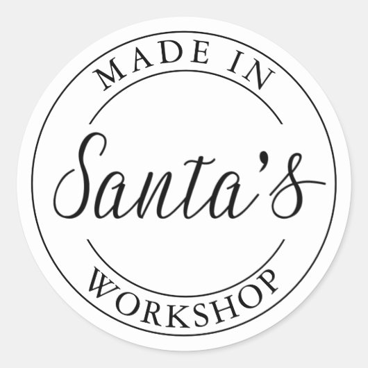 Santa-Workshop | Aufkleber (Vorderseite)
