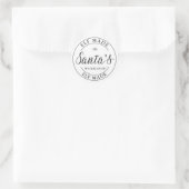 Santa-Workshop | Aufkleber (Tasche)