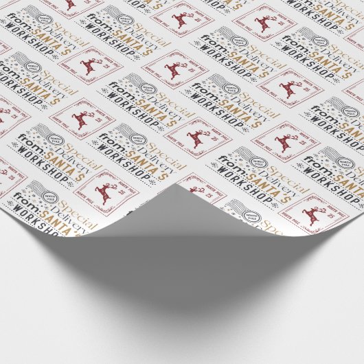 Santa Workshop Express Lieferung Packpapier (Ecke)