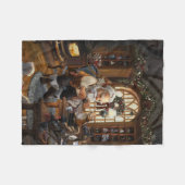 Santa-Workshop Fleecedecke (Vorderseite (Horizontal))