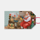 Santa-Workshop Geschenkanhänger (Vorderseite (Horizontal))