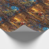 Santa-Workshop Geschenkpapier (Ecke)