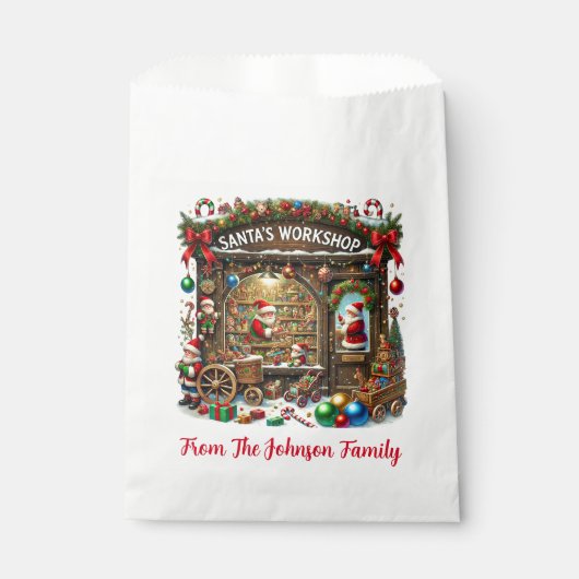 Santa-Workshop Geschenktütchen (Vorderseite)