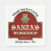 Santa-Workshop Napkins Serviette (Vorderseite)