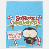 Santa Workshop Pinguin Fleecedecke (Vorderseite)