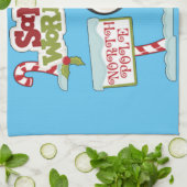 Santa Workshop Pinguin Küchentuch (Gefaltet)