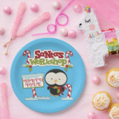 Santa Workshop Pinguin Pappteller (Party)
