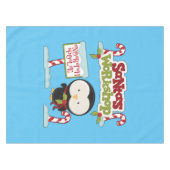 Santa Workshop Pinguin Tischdecke (Vorderseite (Horizontal))