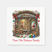 Santa-Workshop Serviette (Vorderseite)