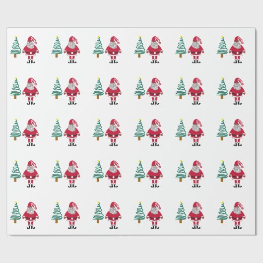 Santa Wrapping Geschenkpapier (Flach)