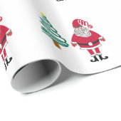 Santa Wrapping Geschenkpapier (Rolleneckpunkt)