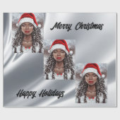 Santa Wrapping Paper Geschenkpapier (Flach)