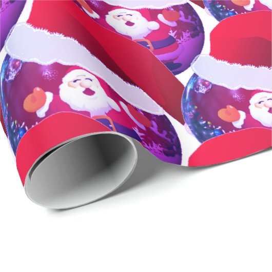 Santa Wrapping Paper Geschenkpapier (Rolleneckpunkt)