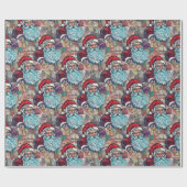 Santa Wrapping Paper Geschenkpapier (Flach)