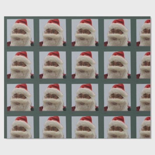 Santa Wrapping Paper Geschenkpapier (Flach)