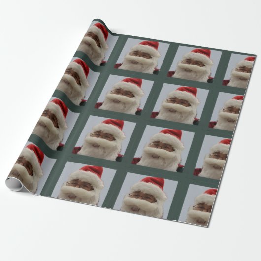 Santa Wrapping Paper Geschenkpapier (Ungerollt)