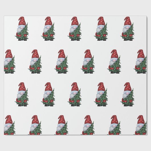 Santa Wrapping Paper Geschenkpapier (Flach)