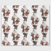 Santa Wrapping Paper Geschenkpapier (Flach)