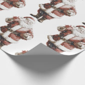 Santa Wrapping Paper Geschenkpapier (Ecke)