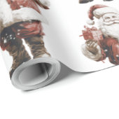 Santa Wrapping Paper Geschenkpapier (Rolleneckpunkt)