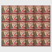 Santa Wrapping Paper Geschenkpapier (Flach)