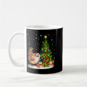 Santa Wren Bird Xmas Tree Lighting Wren Christmas Kaffeetasse (Links)