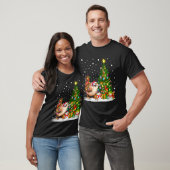 Santa Wren Bird Xmas Tree Lighting Wren Christmas T-Shirt (Unisex)