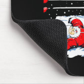 Santa Wrestling Lover Wrestler Christmas Xmas Paja Mousepad (Ecke)
