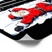 Santa Wrestling Lover Wrestler Christmas Xmas Paja Poster (Ecke)