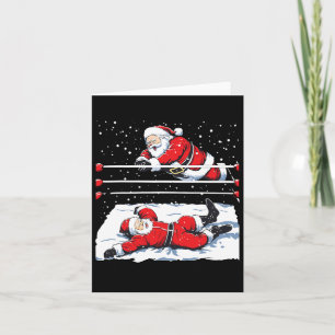 Santa Wrestling Lover Wrestler Weihnachten Weihnac Karte