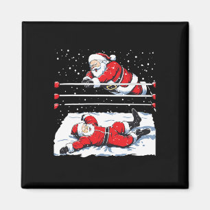 Santa Wrestling Lover Wrestler Weihnachten Weihnac Magnet