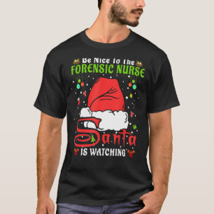 Santa Xmas Pajamas sind nett zu der forensischen K T-Shirt