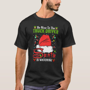 Santa Xmas Pajamas sind nett zum LKW-Fahrer Chr T-Shirt