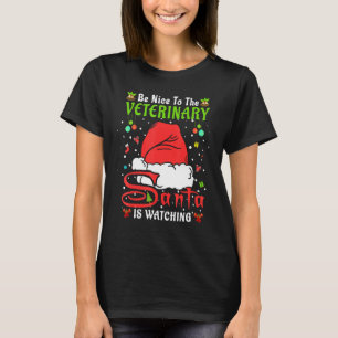 Santa Xmas Pajamas sind nett zum Tierarzt Chris T-Shirt