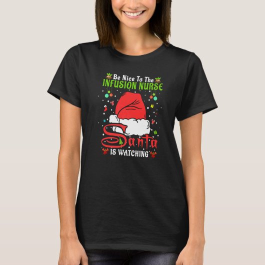 Santa Xmas Pajamas sind schön zur Infusionstherapi T-Shirt (Vorderseite)